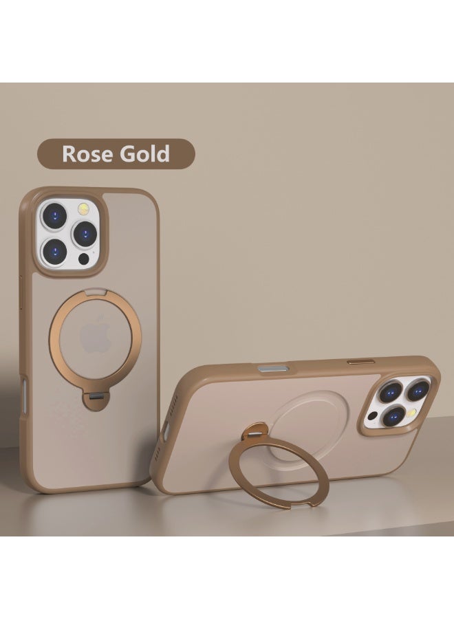 علاقة مغناطيسية MagSafe من O3 بتصميم حامل دوار 360 درجة مصممة خصيصًا لغطاء iPhone 16 Pro Max، [متوافقة مع MagSafe] [بملمس فائق النعومة] غطاء رفيع مغناطيسي شفاف غير لامع بمقاس 6.9 بوصة، أسود غير لامع، أقوى قبضة مغناطيسية للهاتف، حامل مغناطيسي MagSafe قابل للتعديل 360 درجة متوافق مع iPhone، مجتاز اختبار السقوط العسكري ومقاوم للخدوش للاستخدام بدون استخدام اليدين في السيارة والمكتب والمنزل